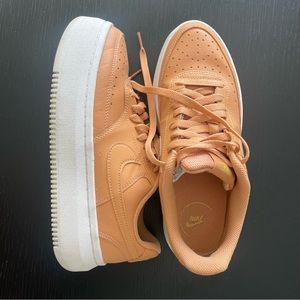 Nike Shoe - Size 9 - Court Vision Alta Platform Sneaker - Cognac